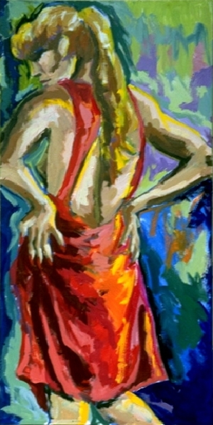 Carmen Delight, 24 x 48 inches, Sold