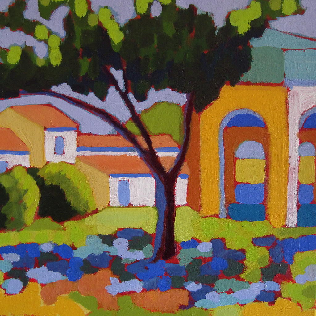 Cour du Puits, 24 x 24 inches