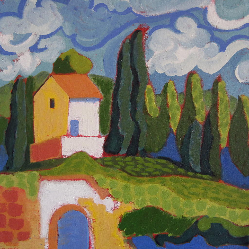 Portes Bleues, 24 x 24 inches