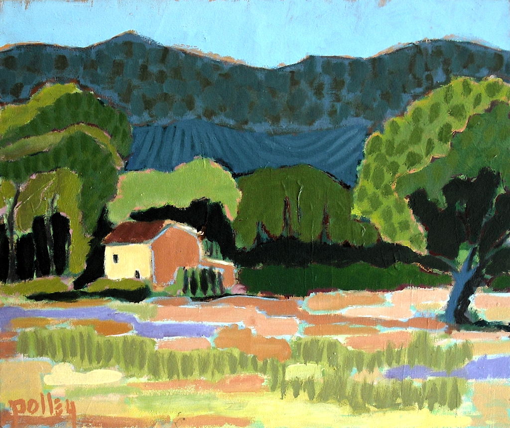 Sanilhac Scene, 28 x 20 inches